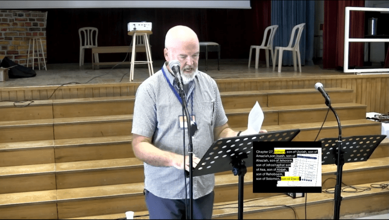 Catchup – watch our latest service.