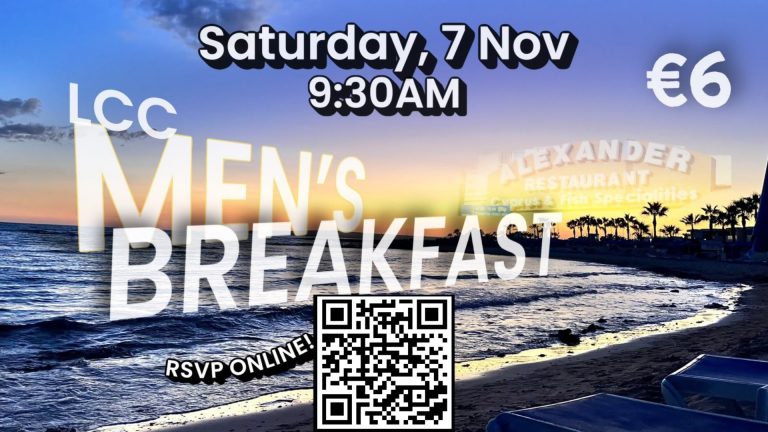 Men’s Breakfast 7th Nov 9:30am