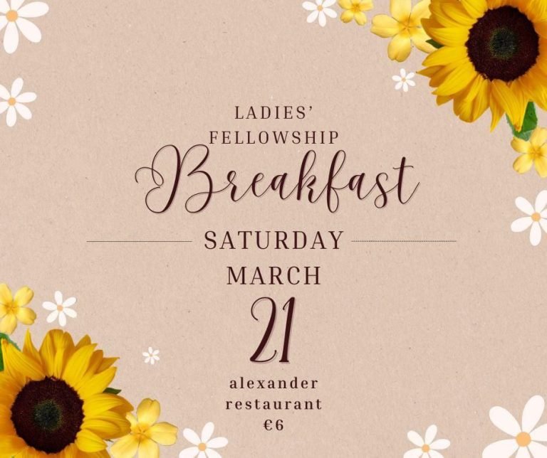 Ladies Fellowship Breakfast.